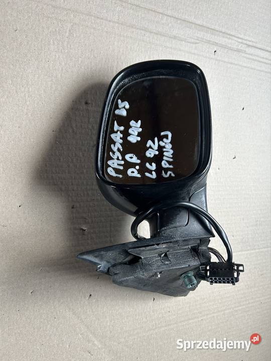Lusterko pasażera Passat b5 b5fl czarne LC9Z Lusterka zewnętrzne Grudziądz