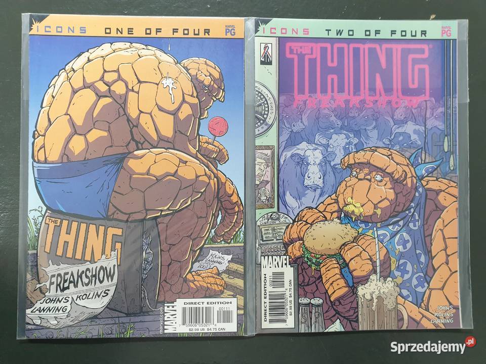 The Thing 6 oryginalnych komiksów Marvel USA