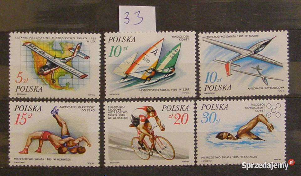 Znaczki pocztowePolskaZestaw 33 Łódź