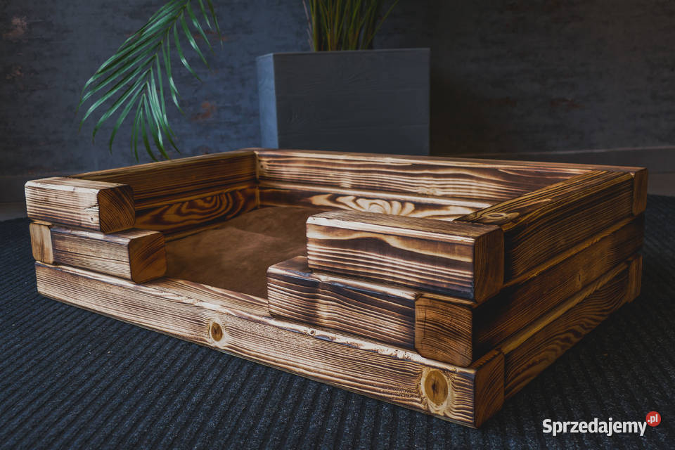 Drewniane legowisko psa z poduchą rozmiar 3 małopolskie Trzemeśnia