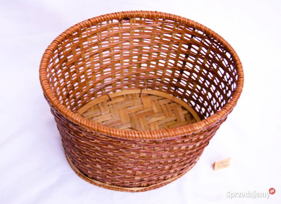 Kosz pleciony koszyk bambusowy 30 x 26 Pozostałe Lublin