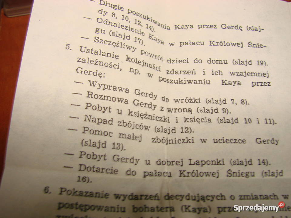 Królowa Śniegu baśń na przeźroczach pomorskie Pruszcz Gdański