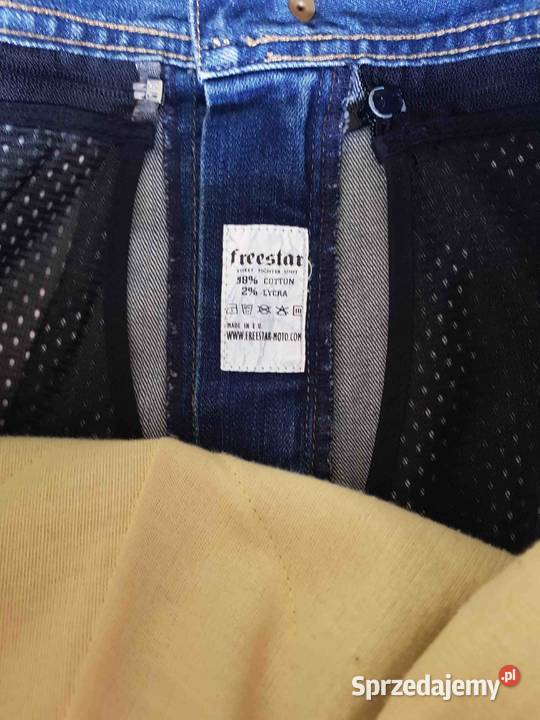 Spodnie Jeansy Motocyklowe Freestar XL Made in Warszawa