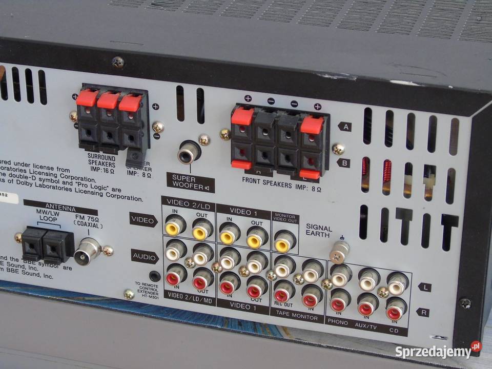 Wzmacniacz z radiem Aiwa AVX100 mocny i sprawny Amplitunery
