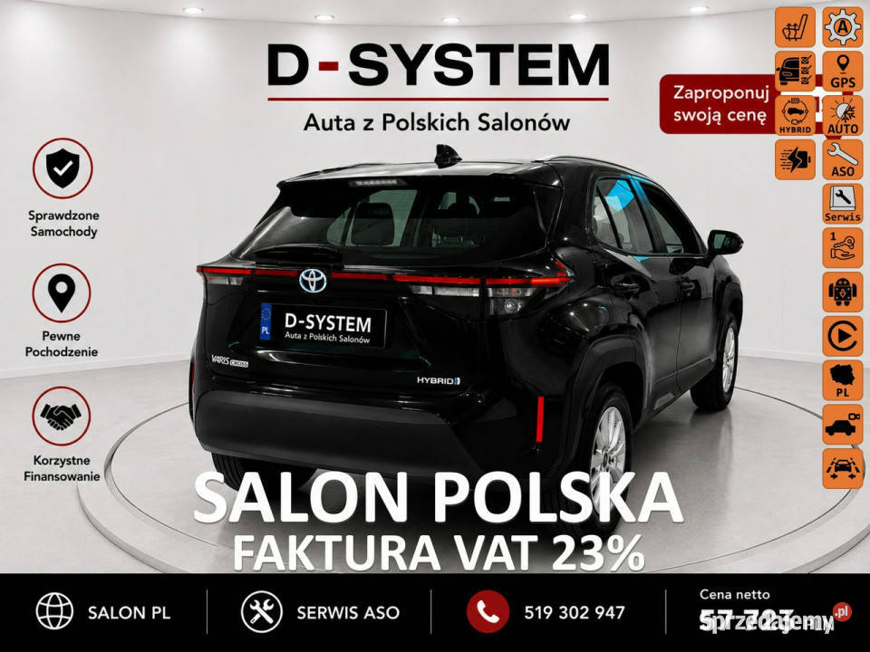 Toyota Yaris Cross 22 Salon Polska 1Właściciel czujnik parkowania Yaris Cross Białystok