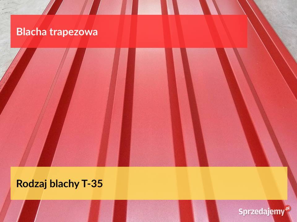 Blacha Trapezowa T35 2 gat w kolorze 9006 Okazja Puszczykowo