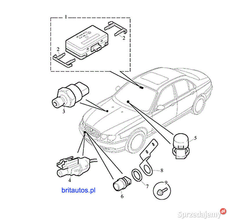 CZUJNIK DESZCZU RAIN SENSOR YDB105430 ROVER 75 Poznań