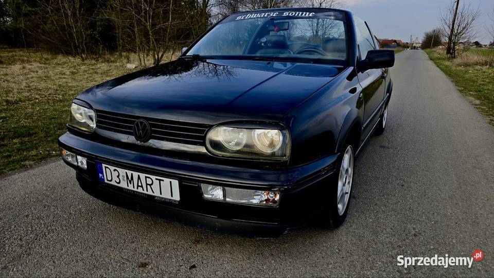 VW Golf 3 cabrio karman 19 tdi 160 przebiegu Samochody osobowe śląskie Wojkowice sprzedam