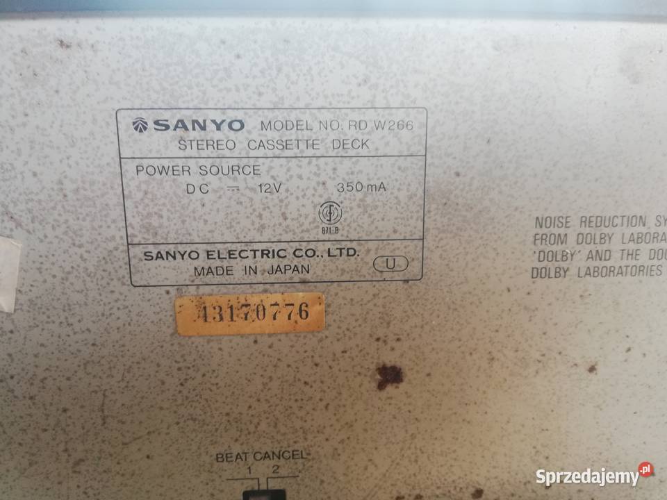 Deck Sanyo Tuner model JT 226 L Koluszki