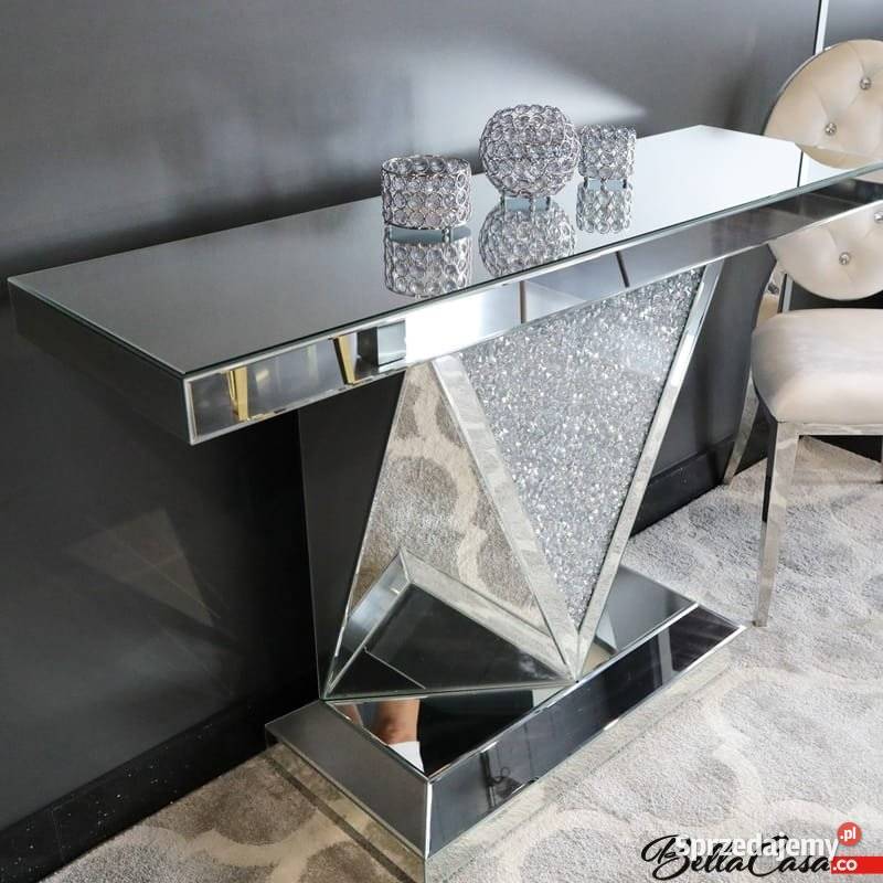 KONSOLA GLAMOUR TOALETKA SZKLANA F0544 90X30X75 90cm Warszawa