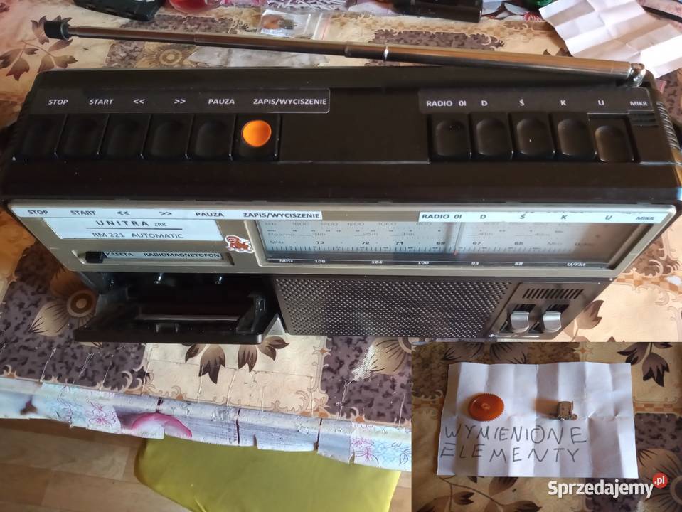 Radiomagnetofon Kasprzak RM 221 Unitra PRL Łódź