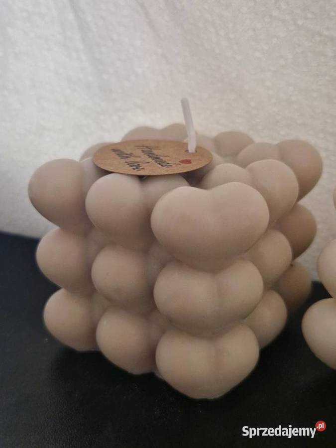 Świece sojowe bubble heart 2 sztuki wielokolorowy Namysłów