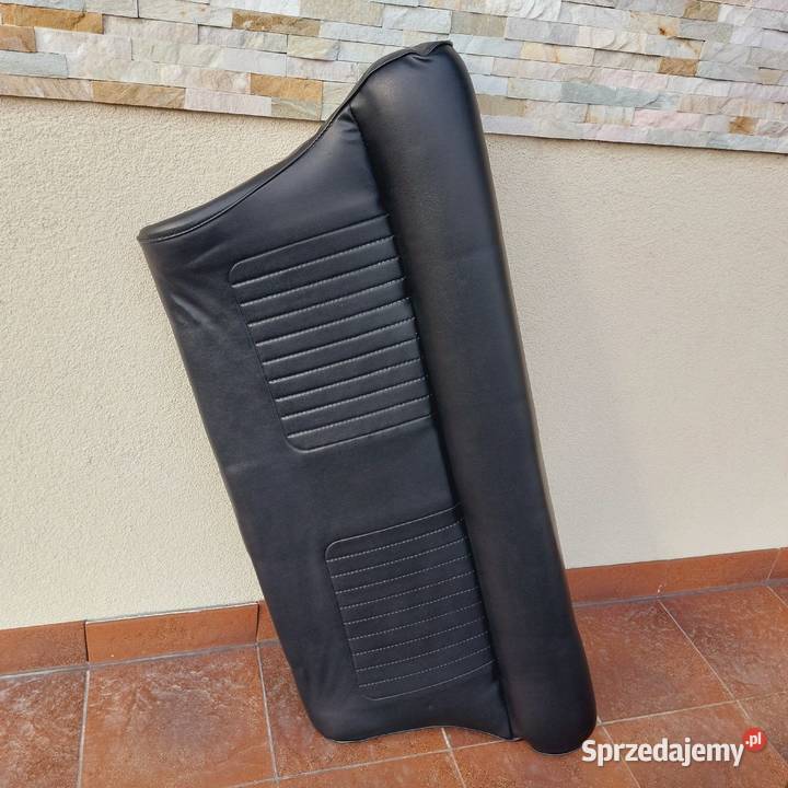 Kanapa tylna FIAT 126P czarny skaj Fotele i kanapy Olesno sprzedam