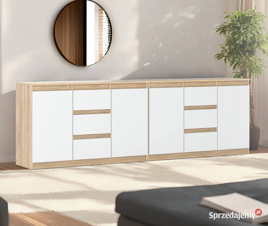 Komoda 240 Duża Szafka Do Salonu Pojemna