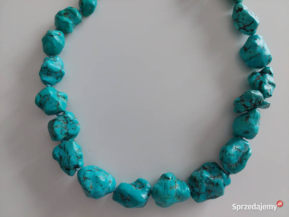 Naszyjnik turkus howlit Lubin sprzedam