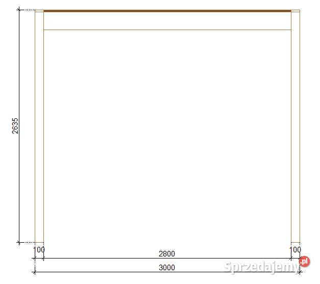 Pergola rzymska Eko 300x300 wolnostojąca masywna Rębiszów sprzedam