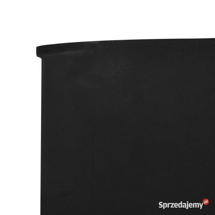 Parawan 5skrzydłowy z tkaniny 600x80 czarny Warszawa