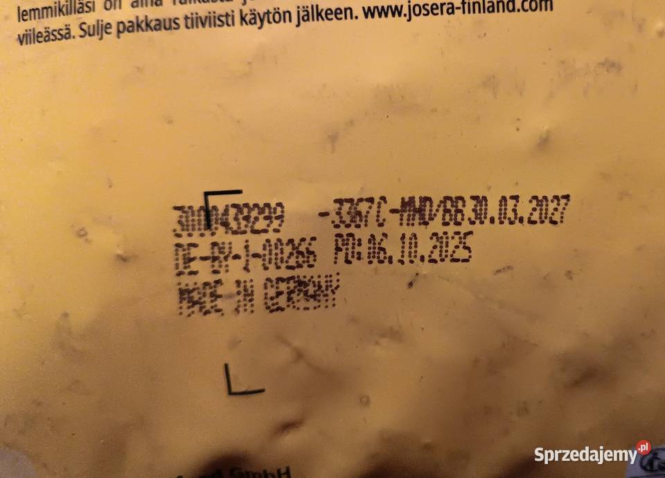 125 karma sucha JOSERA z kurczakiem i ryżem śląskie