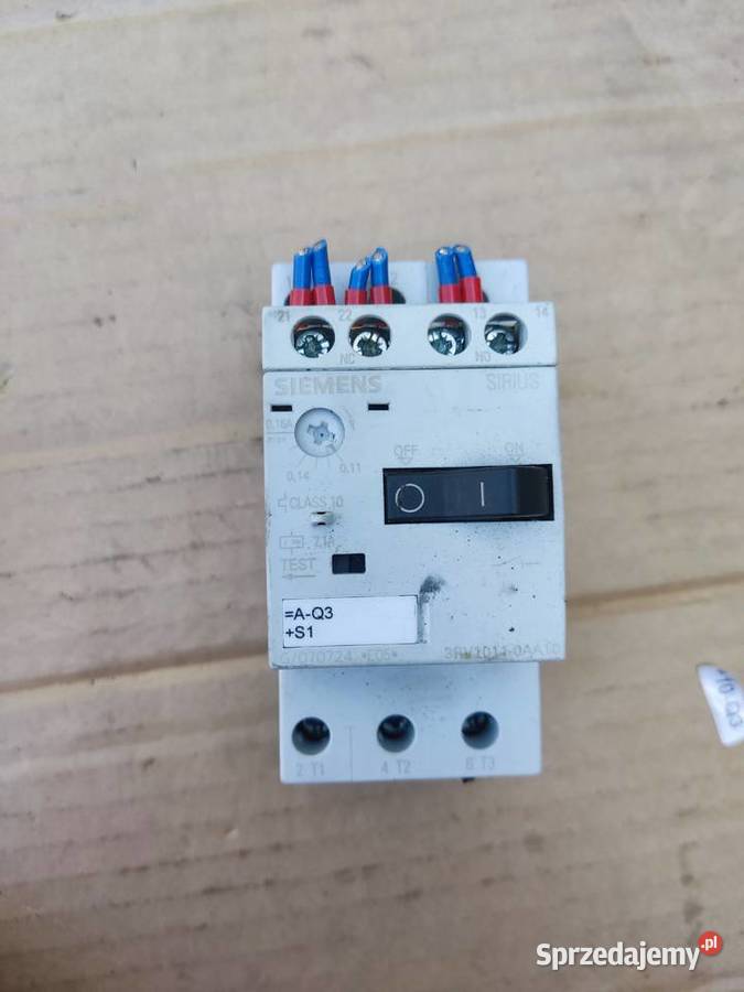 Wyłączniki silnikowe Siemens SIRIUS 3RV1011 wielkopolskie sprzedam