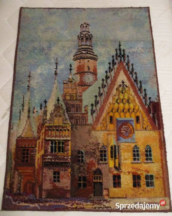 Gobelin Rynek we Wrocławiu 100 x 70 Wełna Nieporęt sprzedam