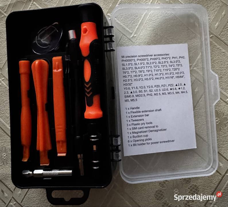 zestaw precyzyjnych śrubokrętów sprzedam