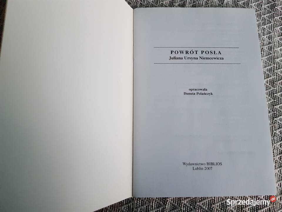 Powrót posła opracowanie Wrocław