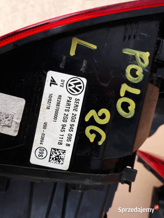 VW POLO VI LAMPA LEWA TYLNA LEWY TYŁ 2G0945095B