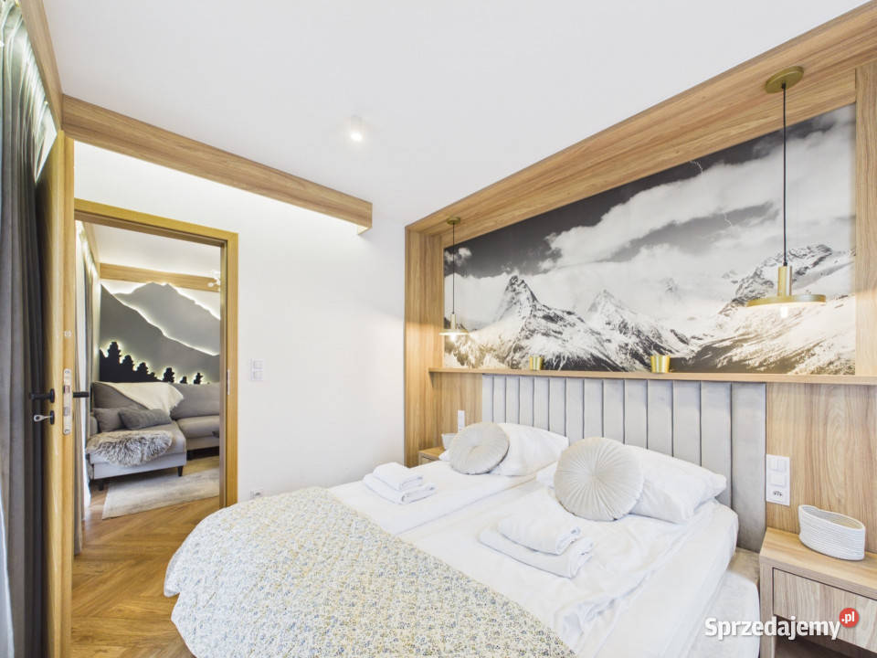 Apartament premium z 2 balkonami SPA Zakopane 48.58m2 Mieszkania