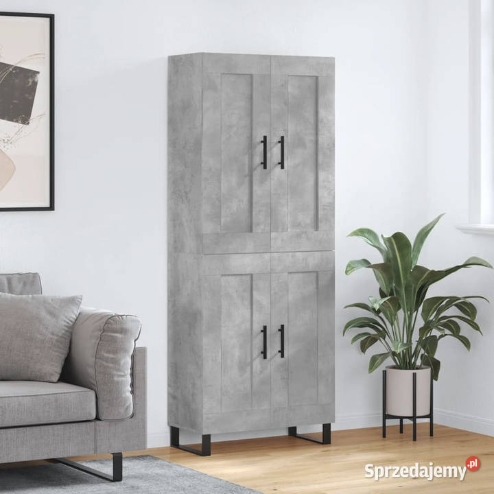 Witrynka szarość betonu 695x34x180 materiał Warszawa