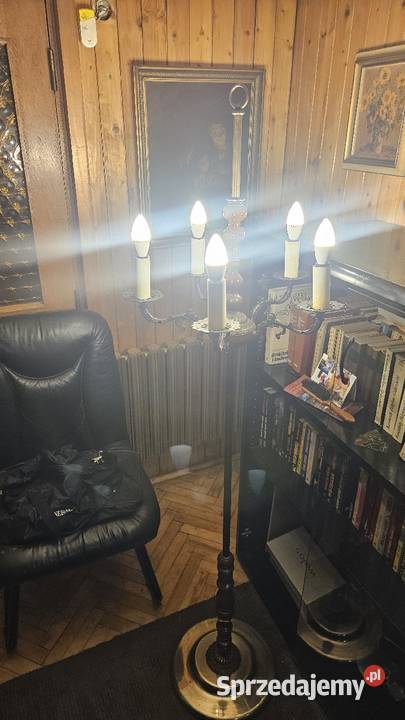 Lampa stojąca Vintage PRL na żarówki świecowe Katowice sprzedam