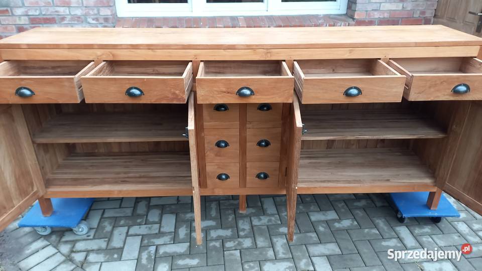 Komoda teak drewniana kolonialna Szafka pod Gawroniec