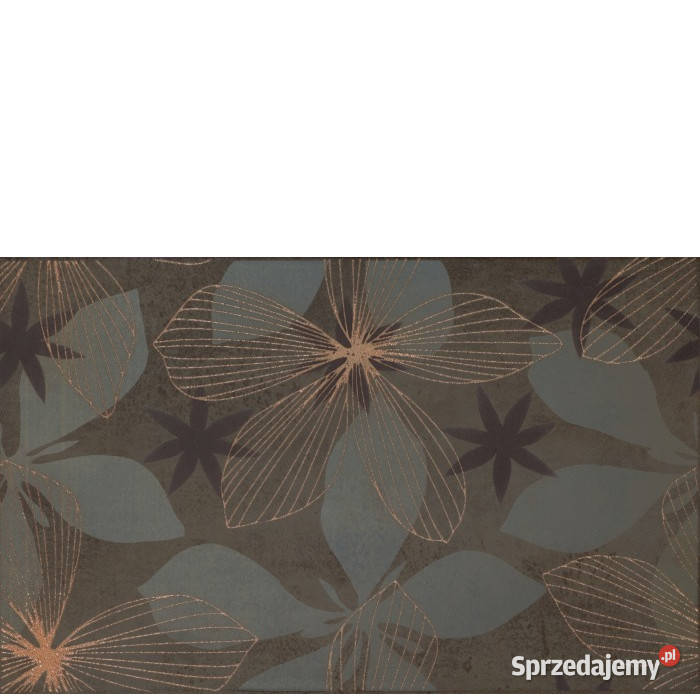 Dekor Elvana nero Inserto 25 x 40 Cersanit