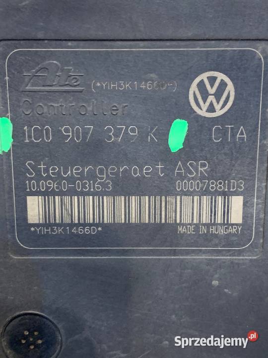 Pompa ABS 1C0907379K VWwiele modeli osobowe Układ hamulcowy Margonin