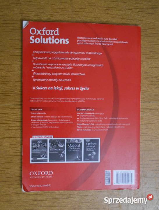 Oxford Solutions PreIntermediate workbook miękka Podręczniki Parczew