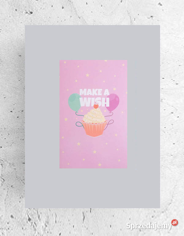 pastelowy plakat A4 obrazek do kuchni plakat z Olsztyn
