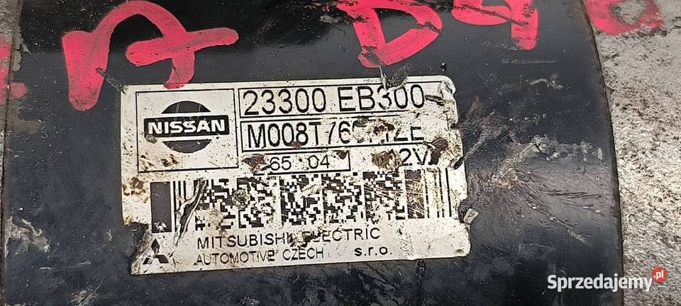 ROZRUSZNIK NISSAN NAVARA 23300EB300 osobowe Pozostałe Lipno