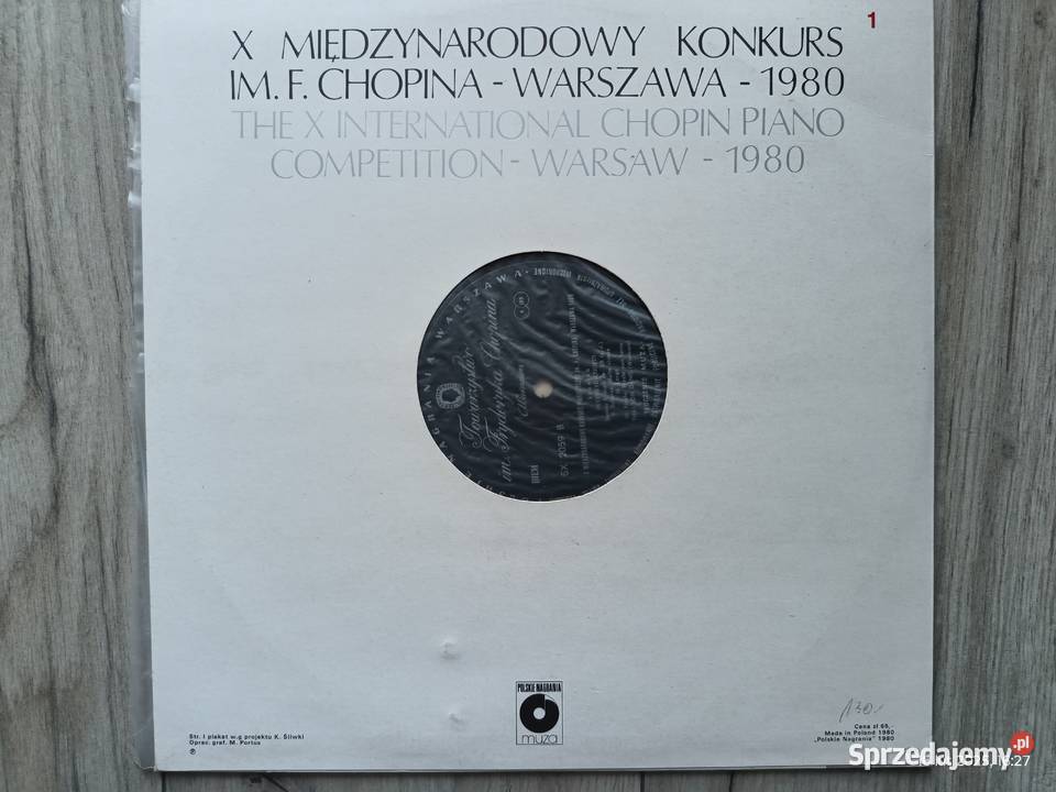Winyl Międzynarodowy Konkurs im FChopina 1980 Wronki