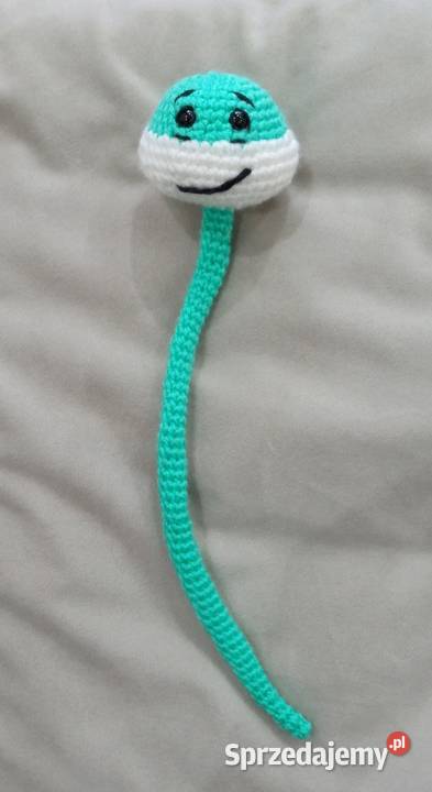 Wąż wykonany na szydełku Łask
