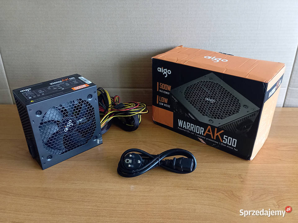 NOWY Zasilacz ATX Aigo 500W Obudowy i zasilanie Węgrów
