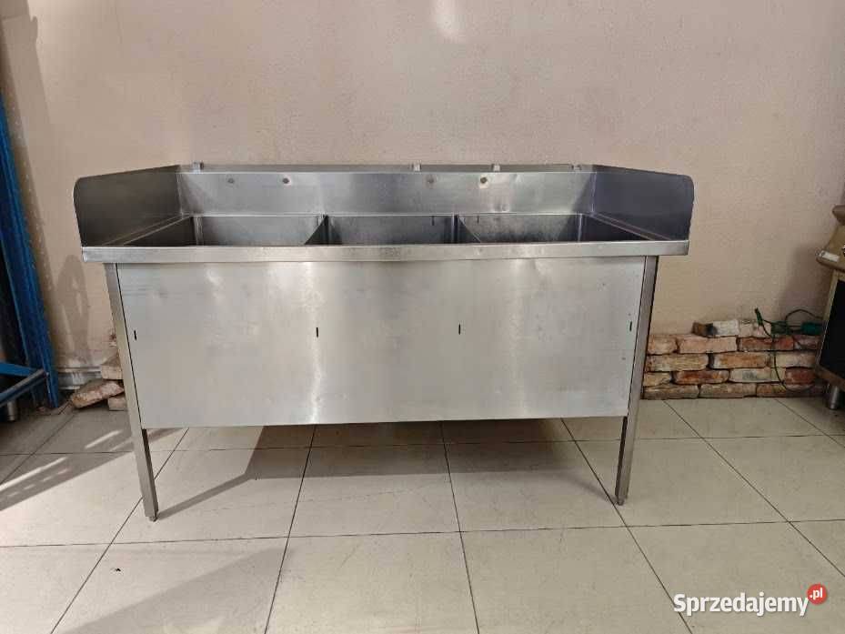 Zlew gastronomiczny 3komorowy 160x80x85 śląskie Góra