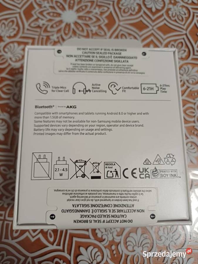 Słuchawki bezprzewodowe Samsung Galaxy FE łódzkie