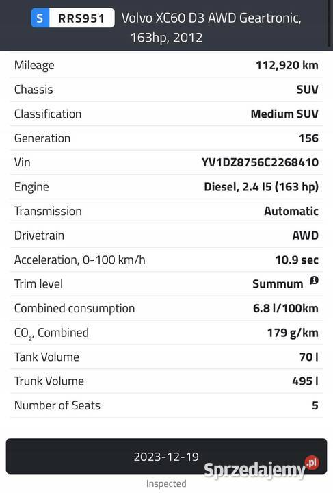 SILNIK KOMPLET Volvo S60 II V60 24 D D4 DIESEL Silniki kompletne Janów