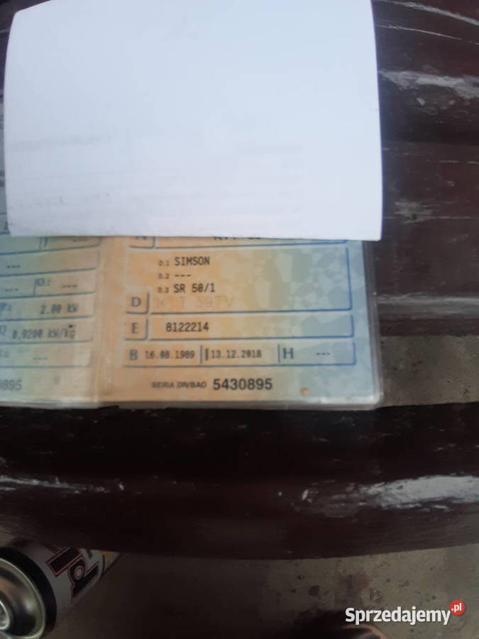 Rama Simson sr50 plus dokumenty Dąbrowa Tarnowska