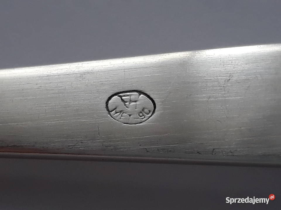 Posrebrzany widelec serwingowy do wędlin mięs 2 Dąbrowa Górnicza