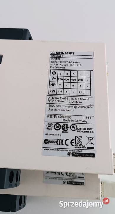 Softstart ATS01N109FT 4kW400V 9A 110230V200480V