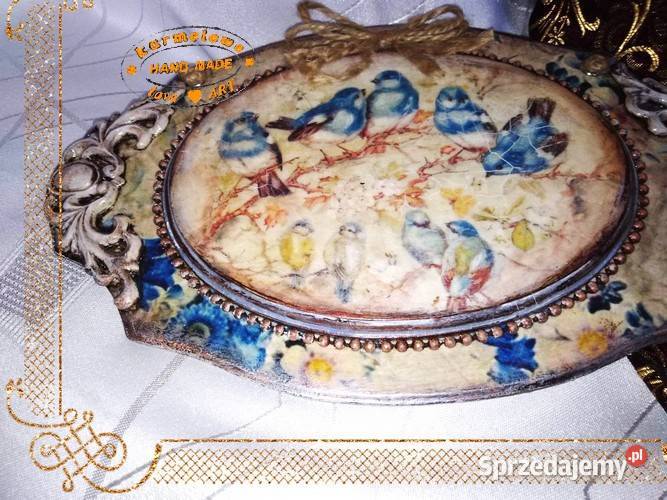 Obrazek panel Vintage decoupage handmade Warszawa