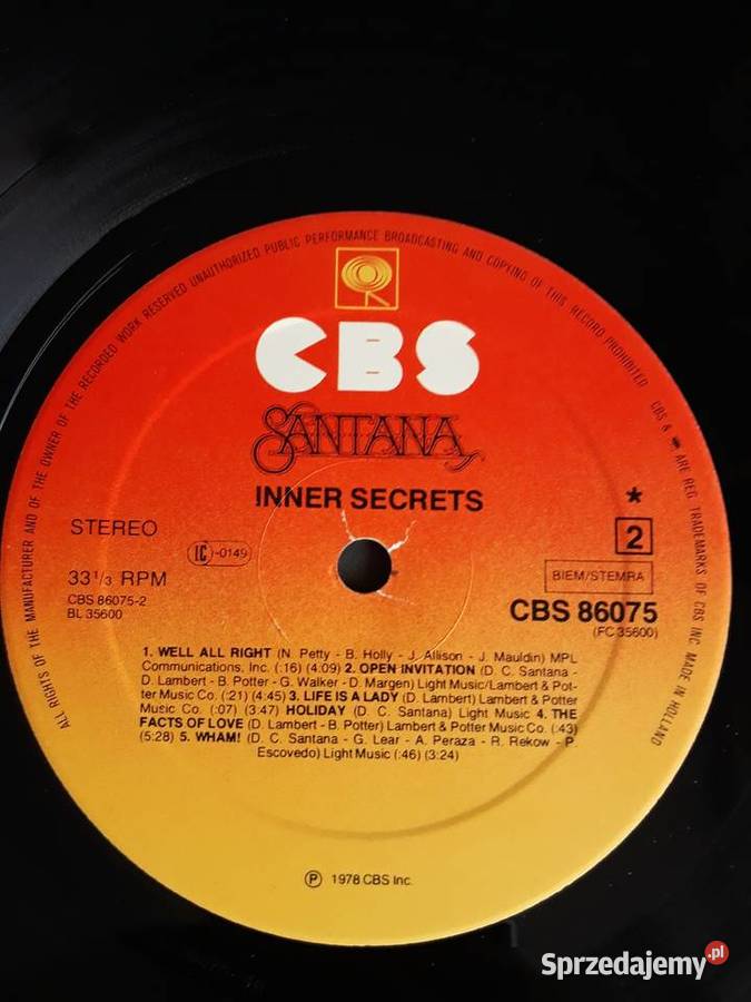 SANTANA INNER SECRETS CBS1978 podkarpackie Rzeszów