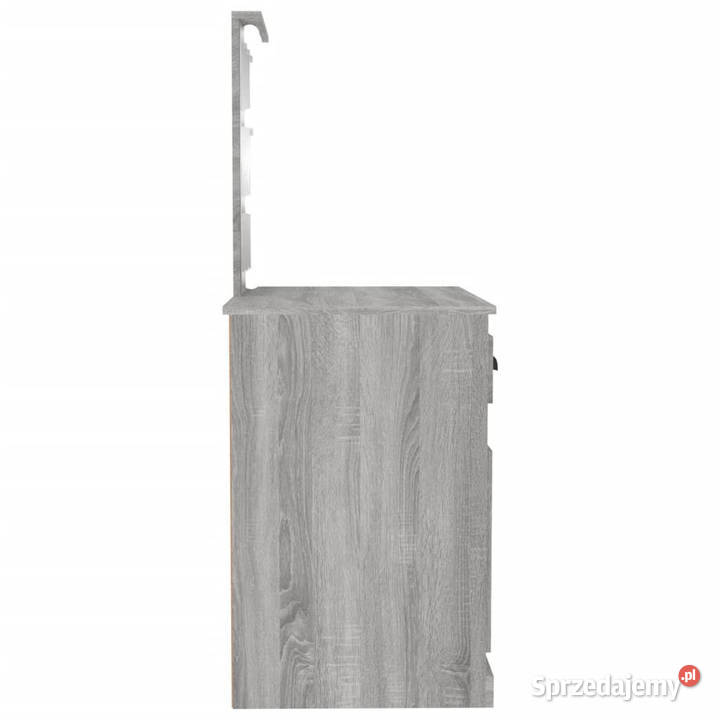 Toaletka z LED szary dąb sonoma 90x50x1325