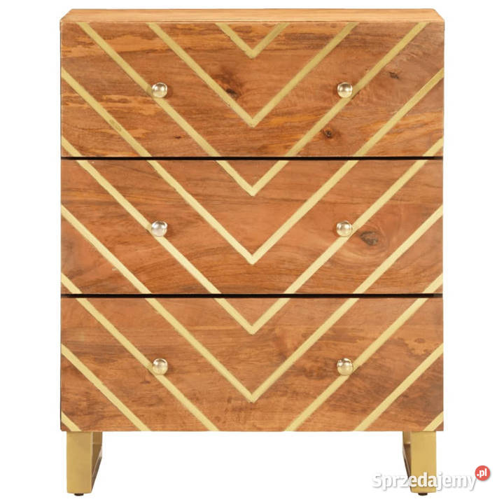 Szafka brązowoczarna 60x335x75 lite drewno mango Warszawa