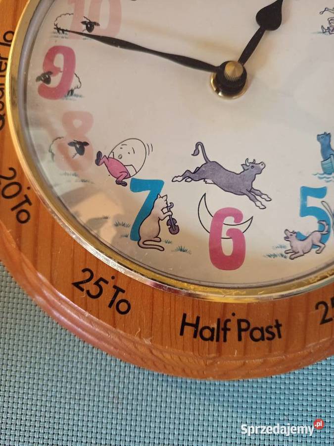 Zegar do nauki angielskiego z prawidłowym opisem mazowieckie Warszawa